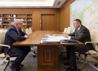 Александр Соколов представил министру строительства и ЖКХ России Иреку Файзуллину проект благоустройства набережной в Кирове