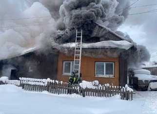 В Котельниче загорелся частный жилой дом