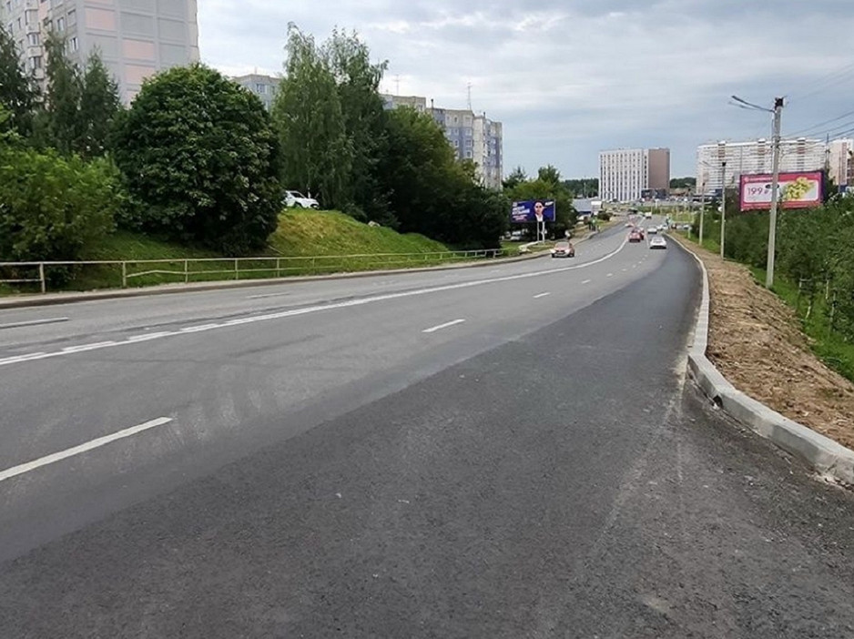 Улица Московская от проспекта Строителей до мкр. Метро стала четырехполосной
