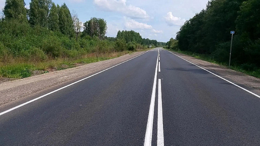 Ремонт дороги на границе с Удмуртией завершили раньше срока